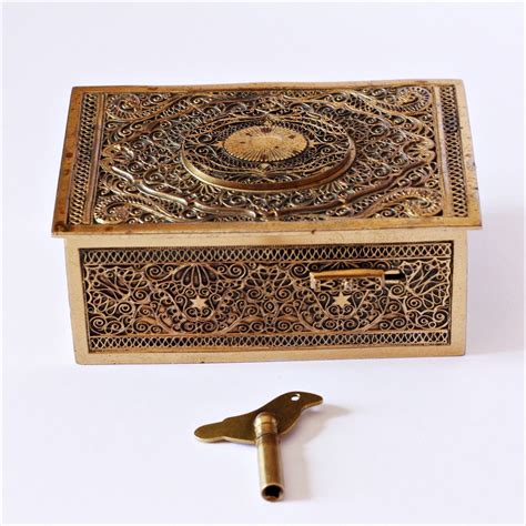 antique metal music box|collectible wooden music box.